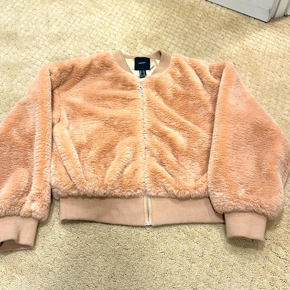 Faux fur jacket